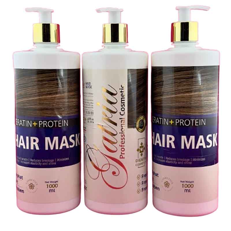 خرید ماسک مو پمپی بدون سولفات کراتین و پروتئین گاتریا1000ml