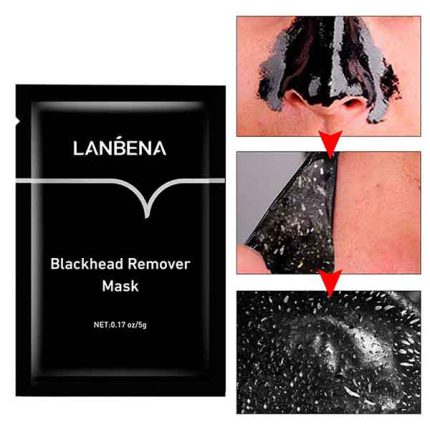 ماسک ورقه ای بینی پاک کننده عمیق لانبنا مشکی