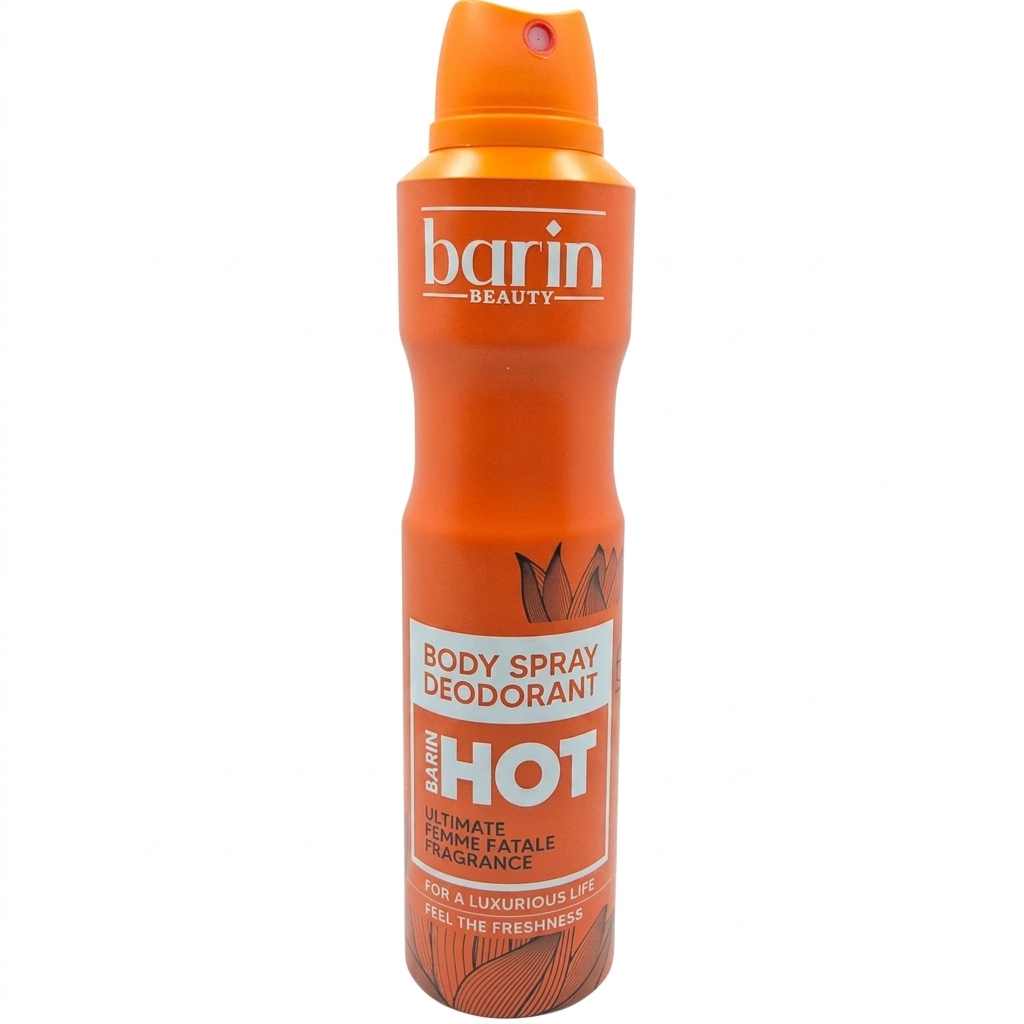 اسپری بدن بارین بیوتی مدل HOT حجم 250 میلی لیتر اسانس بوگات