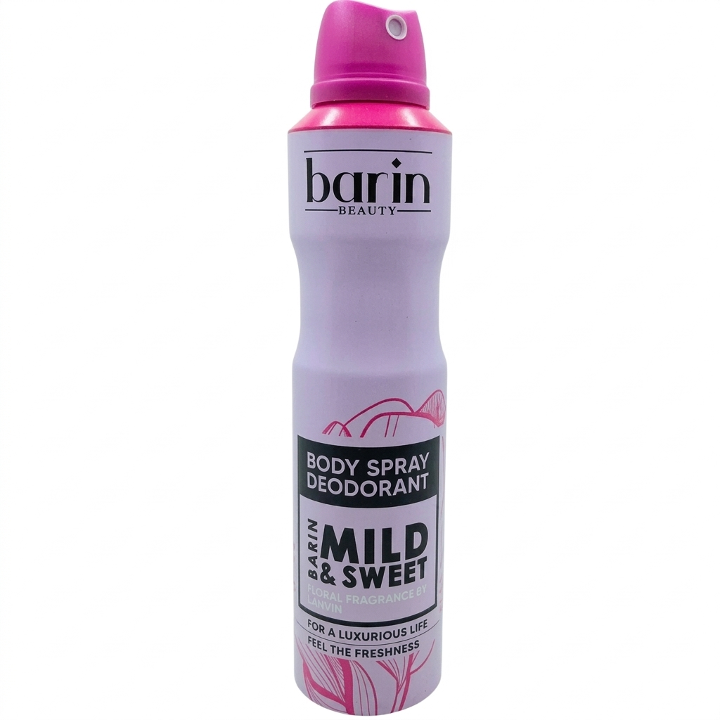 اسپری بدن بارین بیوتی مدل MILD SWEET حجم 250 میلی لیتر اسانس اکلت