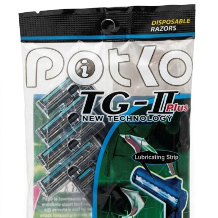 قیمت خودتراش ۲ تیغه پوتکو مدل TG-II Plus بسته ۵ عددی صابون دار
