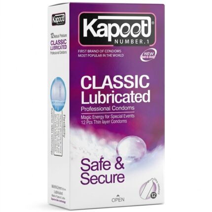 کاندوم کاپوت مدل Classic Lubricated بسته ۱۲ عددی