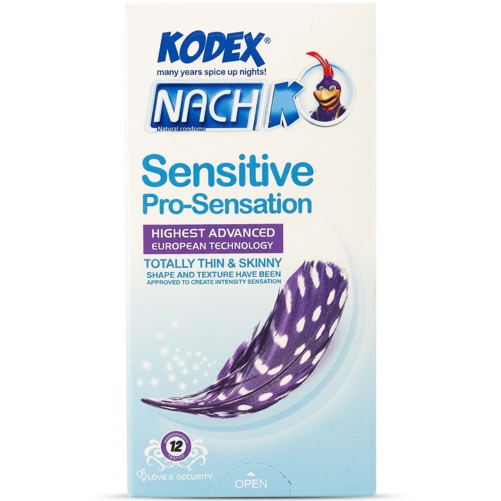 کاندوم ناچ کدکس مدل Sensitive Pro-Sensation بسته ۱۲ عددی