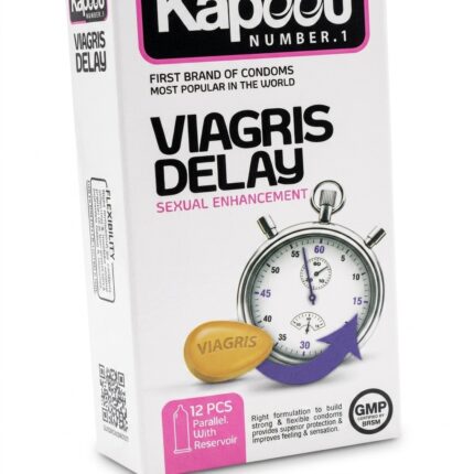 قیمت کاندوم تاخیری و تحریک کننده کاپوت مدل Viagris Delay بسته ۱۲ عددی